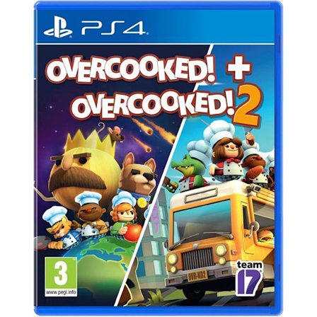 TV-spel - Overcooked! + Overcooked! 2 - Bundle - Upp till 4 spelare - Simulation PS4