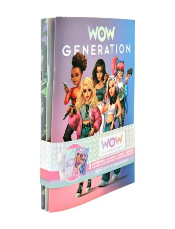 WOW Generation | Wow Generation, A5 Notebook Soft Cover, 3-Pack | ONE SIZE