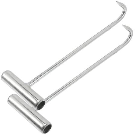 2 stk Xtool kumlokkløfte kroker løfterkrok dør løftekrok kumlokkløfter avløpsdeksel løftekroker kloakkdekselkrok