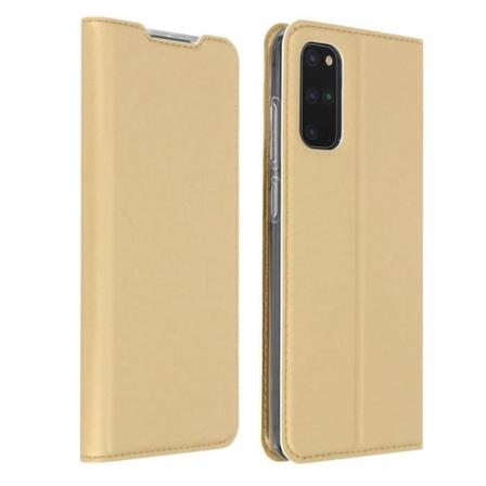 Etui til Samsung Galaxy S20 Plus satinkortholder Videostøtte Dux Ducis Gold