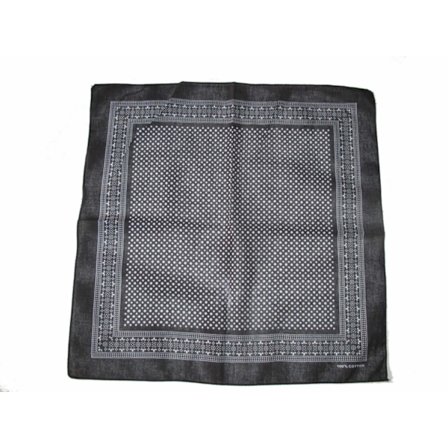 Prickig Svart Bandana Scarf
