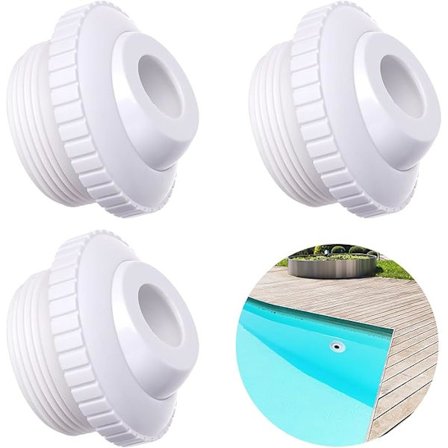 3-pack munstycken för pool, 3/4" munstycke med 1-1/2" Mip-gänga
