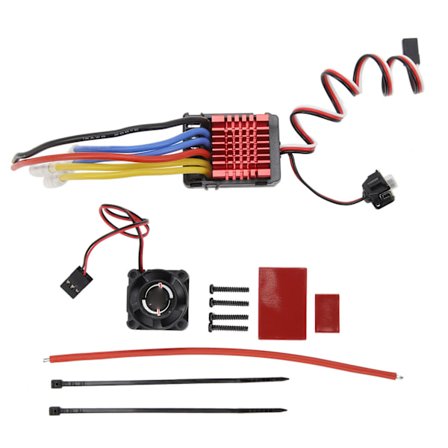 80A borstad ESC Vattentät Värmeavledning Elektronisk Hastighetsregulator för 1/8 1/10 RC Bilar