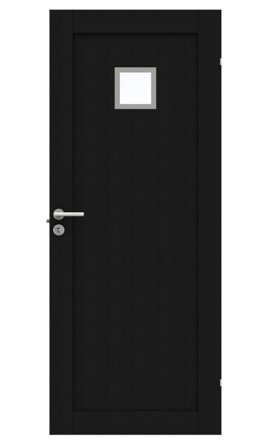 Swedoor Unique GWA 01L 120 Innerdörr svart ek 825x2040 mm, Dörrar