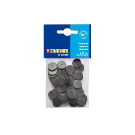 PLAYBOX Magneter ø15 mm 36/fp - Lyreco - Skola och förskola - Hobbymaterial - Magneter