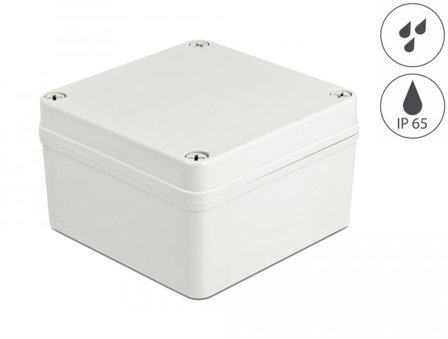 Delock flatemontert boks - grå