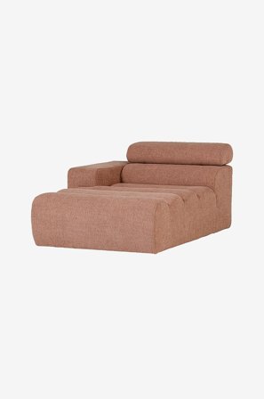 WOOOD - Novi Chaise Longue Element Left - Ruskea - Nojatuolit - - Homeroom