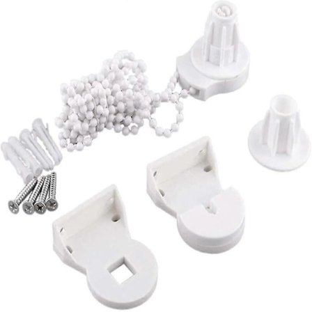 Rullegardinsbeslag, 25 mm rullegardinsbeslag til reparation af rullegardiner, reparationssæt gardinrulletilbehør til gardinreparation med perlekæde C