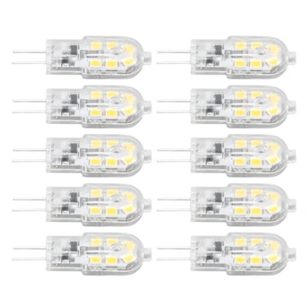 10 stk. G4 LED-pærer Lysstyrke Dæmpbar Høj Farvegengivelse