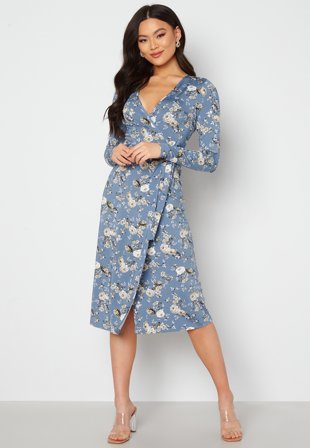BUBBLEROOM Wrap Midi Dress Klær