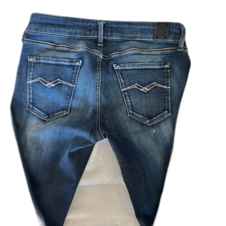 Replay skinny jeans i blå denim