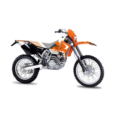 Stickerset Blackbird Dream 4 Oranje-Zwart-Wit - KTM 520 EXC 2000-2000