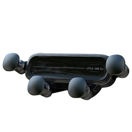 Opgraderet Gravity Biltelefonholder Auto Lås Håndfri Mini Bil Luftventil Telefonholder til 4,7‐6,9 Tommer Telefon Grå