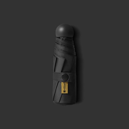 Kapselformat solparaply: Ger solskydd och UV-skydd, skyddar mot både sol och regn, lätt och enkel att bära.