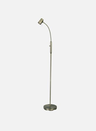 Pilot gulvlampe - antikk messing