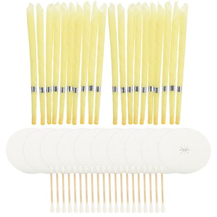 2 set öronvaxavlägsnande verktyg öronvax ljus bivax ljus öronrengöringsverktyg