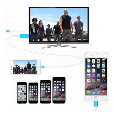 Mobil til TV Adapter - HDMI HDTV - 2m - Apple / iPhone