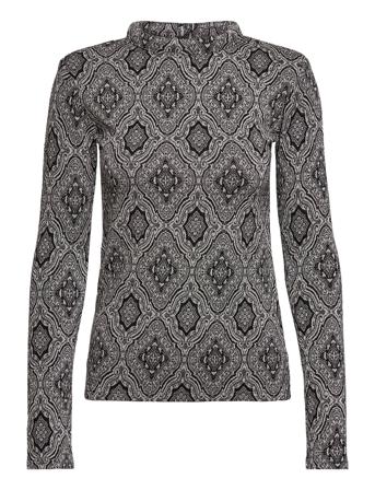 Rodebjer Marion Lurex Langærmet T-shirt Grå RODEBJER