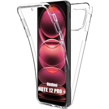 Skyddsskal - Xiaomi - Redmi Note 12 Pro+ - 360° skydd - Transparent - Flexibelt