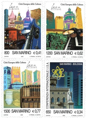 San Marino - Kulturhovedstad - Postfrisk sæt 4v