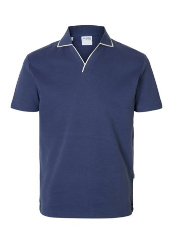 Selected | Slhsangev Split Neck Ss Polo | M