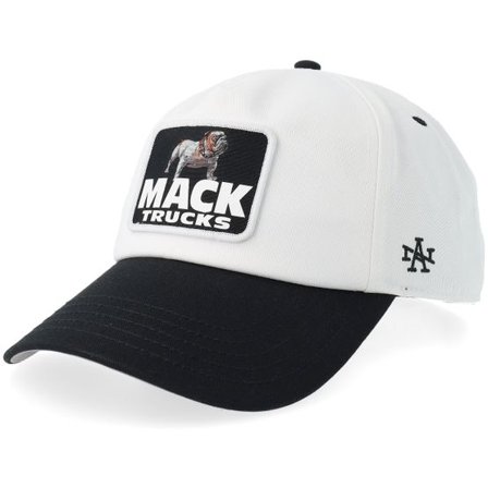 American Needle - Vit adjustable Keps - Mack Trucks Roscoe White/Black A-Frame Adjustable @ Hatstore