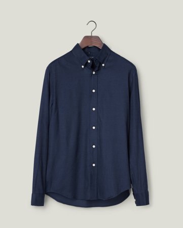 Lexington Flanellskjorta med button-down-krage, mörkblå