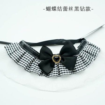 Alla hjärtans dag Kärlek Djurhalsband Rosett Paddel Husdjur Katt Hund Halsduk Söt Bomullsspets Mun