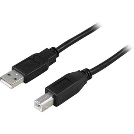 Deltaco USB-250S - USB-kabel - USB til USB-type B - 5 m