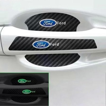 Självlysande Dörrhandtagsskydd Dekal Hög Elastisk Skåpdekal Passar Mitsubishi - WELLNGS 1 Ford