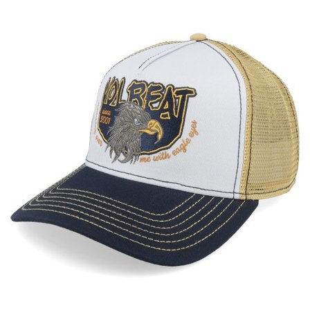 Lierys - Vit trucker Keps - Volbeat Heritage Fallen A-frame Trucker @ Hatstore
