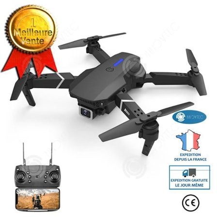 INN Drone ilmakuvauksen HD 4K kaksikamera Drone musta kauko-ohjattava lentokone E5251 + 2 drone akkua