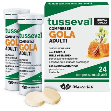 Marco Viti Tusseval Gola Adulti 24 Compresse