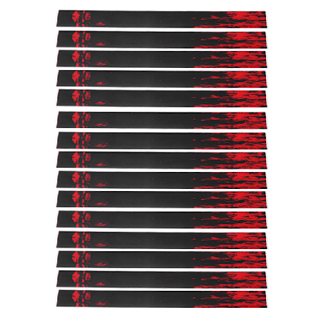 1 Setti Universaali Kestävä Jousiammunta Kääreet Tarra DIY Nuolen Varsi Metsästys Ammunta Varusteet kallo punainen