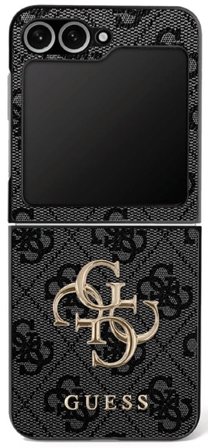 Guess Big 4G Logo Classic Logo Fodral till Samsung Galaxy Z Flip 7 - Svart