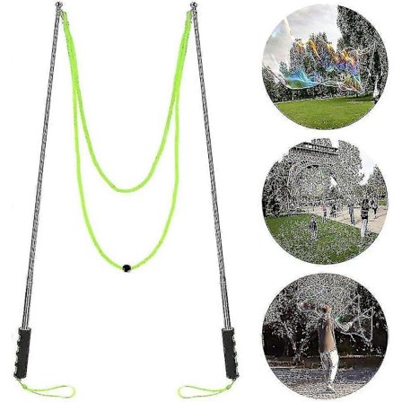 Kæmpe Sæbeboble Stav Rustfrit Stål Teleskopisk Design Sæbebobleblæser Stave Udendørs Kæmpe Sæbeboblemaskine Legetøj[D]