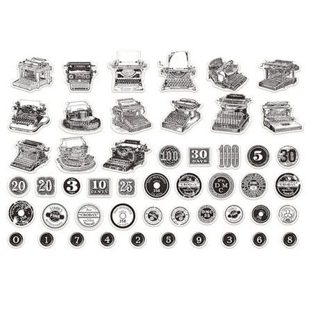 50 stk. Japansk Papir Sticker Vintage Exquisite Journal Stickers Scrapbook Tilbehør Type 1