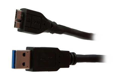 SYNERGY Patchkabel USB3.0, 3m, A(St)/MicroB(St), schwarz, Synergy 21