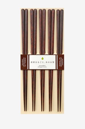 Kawai - Ätpinnar Kawai 5-pack - Brun - Bestick - Från Homeroom