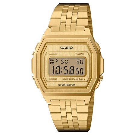 Casio Vintage A1000A-9EF Guldtonet Rustfrit Stål Digital Ur til mænd - Digitale ure