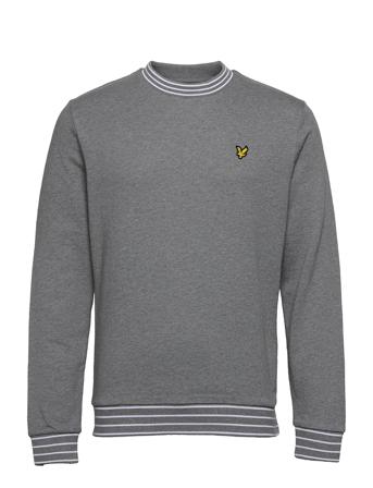 Multi Tipped Sweatshirt Grey Lyle & Scott