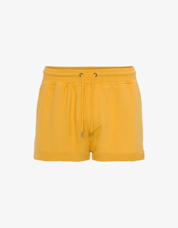 Women Organic Sweatshorts - Burned Yellow - XS