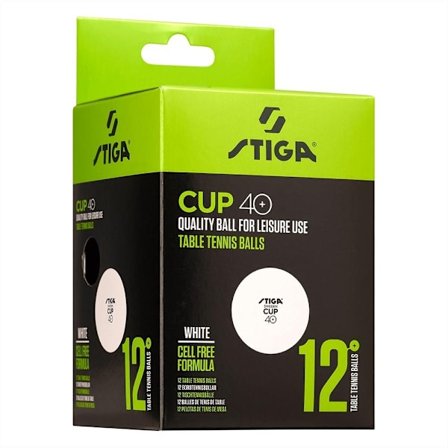 STIGA Pingisbollar 12-Pack Vita