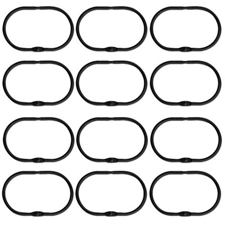 12 kpl kylpyhuoneen suihkuverhon renkaat, ruostumattomat, tiiviisti suljetut, putoamattomat, sileät liukuvat verhokoukut, kylpyhuoneen tarvikkeet