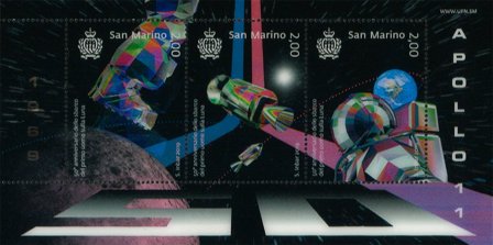 San Marino 2019 - Månelanding - Postfrisk miniark