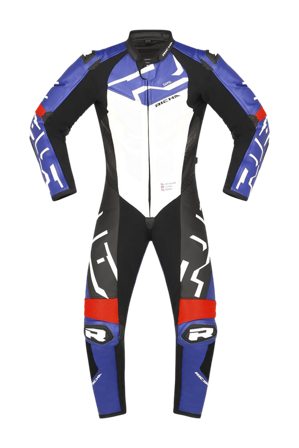 Richa Stradale GP 1-dels MC-skinnställ Blå/Vit/Svart 56