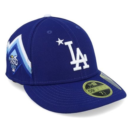 New Era - MLB Blå fitted Keps - Los Angeles Dodgers Low Profile 59FIFTY MLB ASG 23 Workout & Game Royal Fitted @ Hatstore