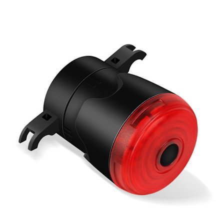 Vandafvisende Smart Baglygte med Bremsesensor (1 stk. sort