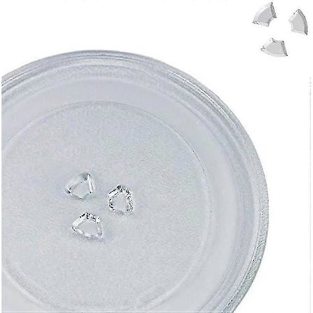 Universell Mikrovågsugns Plattentallrik i Glas med 3 Fästen, 245 mm