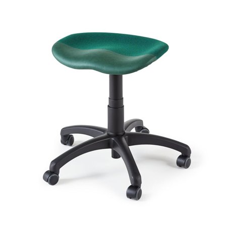 Ergonomisk höjdjusterbar stödstol - Vinklingsbar sits, 100.000 Martindale - Grön